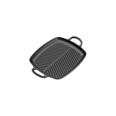 Parrilla Rectangular de Hierro Fundido Le Creuset Signature 30 cm Negro Mate