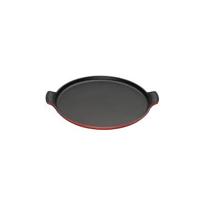 Parrilla Plancha Lisa Redonda de Hierro Fundido Le Creuset 32 cm Cereza