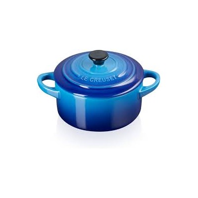 Mini Cocotte Redonda de Gres Azure 10 cm - Le Creuset