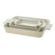Set de 3 Bandejas Rectangulares Classic Merengue (18, 25 y 32 cm)