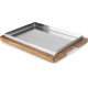Llauna de arroz con bandeja acacia 26x18cm