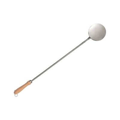 Espumadera paellera Inox con mango de madera 12x65cm