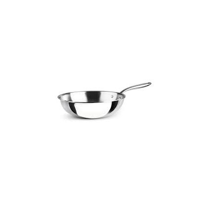 Wok de acero inoxidable Lacor Trichef 28cm (Tricapa)