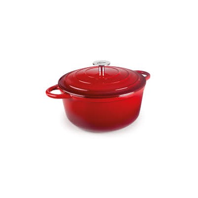 Cacerola redonda Red de hierro fundido 24cm Lacor