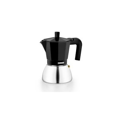 Cafetera italiana Monix Induction Inox Black (9 tazas)