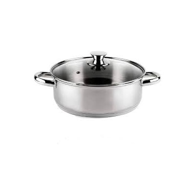 Cacerola de acero inoxidable 26 cm Vier con tapa