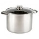 Olla alta de acero inoxidable 28 cm Vier con tapa (12,9 Litros)