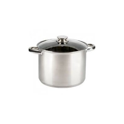 Olla alta de acero inoxidable 32 cm Vier con tapa (20 Litros)