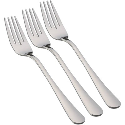 Pack de 3 Tenedores de mesa acero inoxidable Murano Vier