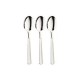 Pack de 3 Cucharillas de Moka / Espresso acero inoxidable Murano Vier