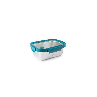 Recipiente hermético rectangular Etern Lacor de acero inoxidable (800 ml)