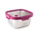 Recipiente hermético cuadrado Etern Lacor de acero inoxidable (1500 ml)