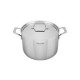 Olla Alta de Acero Inoxidable Tramontina Grano (24 cm) para Caldos y Fumet