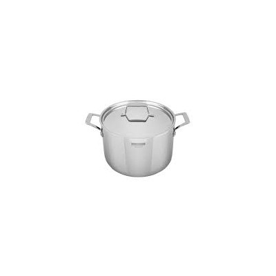 Olla Alta de Acero Inoxidable Tramontina Grano (24 cm) para Caldos y Fumet