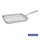 Sartén Parrilla de Acero Inoxidable Tramontina Grano (26x26 cm) con Cuerpo Triple