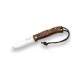 Navaja de bushcraft Joker Ártica con mango de nogal y filo Scandi (8 cm)
