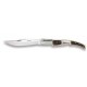 Navaja árabe de carraca con mango de asta de ciervo (hoja 7 cm)