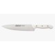 Cuchillo de cocinero de 215 mm con mango blanco