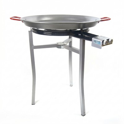 Pack familiar deluxe paellero con patas y paella para 15 personas