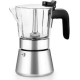Cafetera Italiana BRA Flavour 10 Tazas de Acero y Cristal