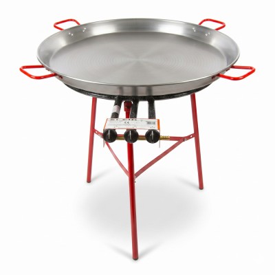 Pack paellero con patas y paella para 20 - 30 personas