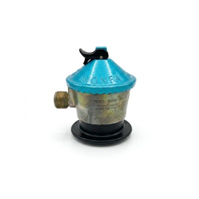 Regulador 29mbar con salida rosca para paelleros