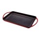 Plancha hierro fundido rectangular rayas 33cm Jata