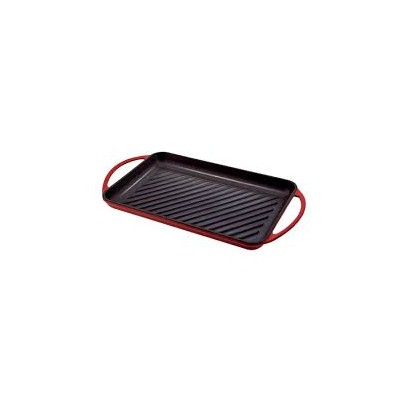 Plancha hierro fundido rectangular rayas 33cm Jata