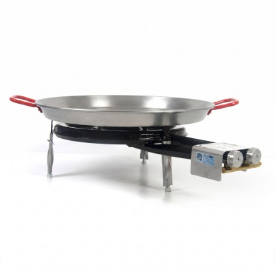 Deluxe - Pack Paellero + Paella para 4 - 5 pers. + patas encimera