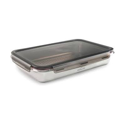 Recipiente rectangular de acero inoxidable 3,5L - Ecoinox Pro