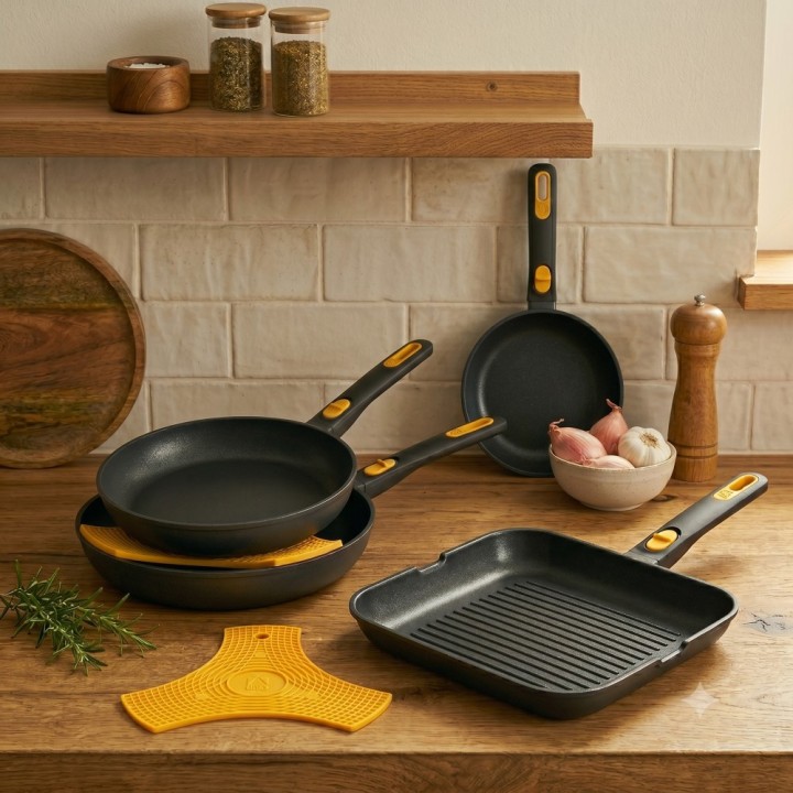 Pack Sartenes y Grill BRA Origen | Aluminio Fundido