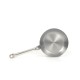 Sartén de acero pulido 28 cm sin antiadherente con mango-tubo inox