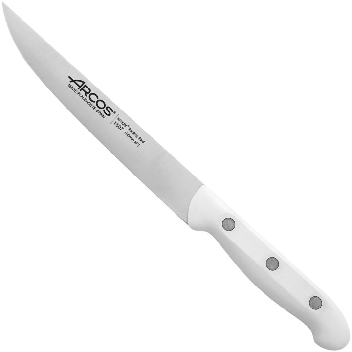 Cuchillo cocina 150 mm mango blanco | Paelleros Roger
