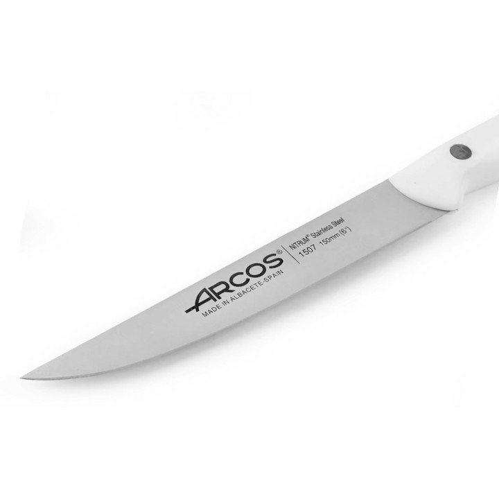 Cuchillo cocina 150 mm mango blanco | Paelleros Roger