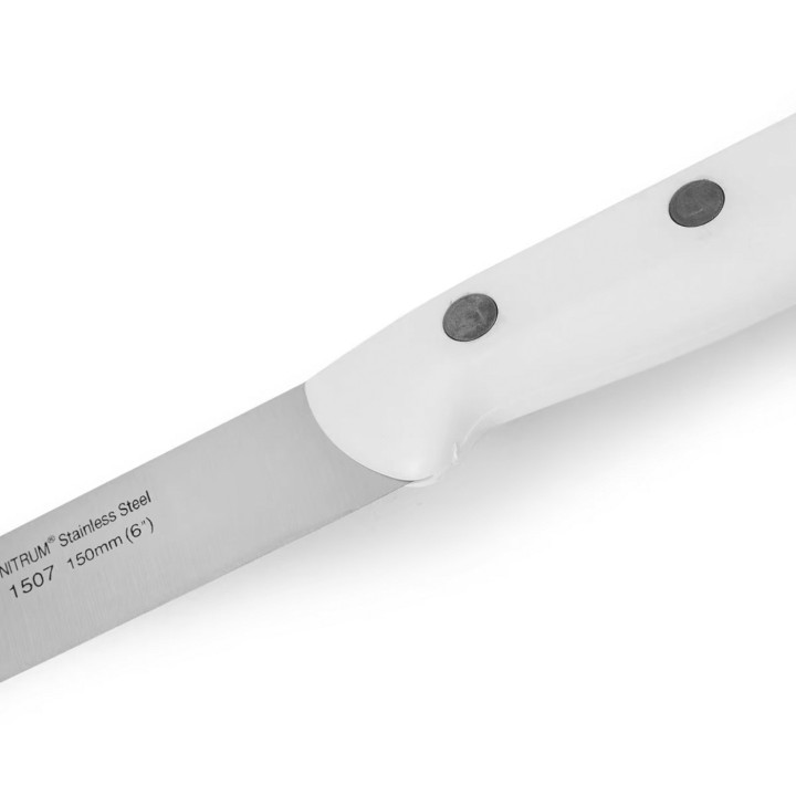 Cuchillo cocina 150 mm mango blanco | Paelleros Roger
