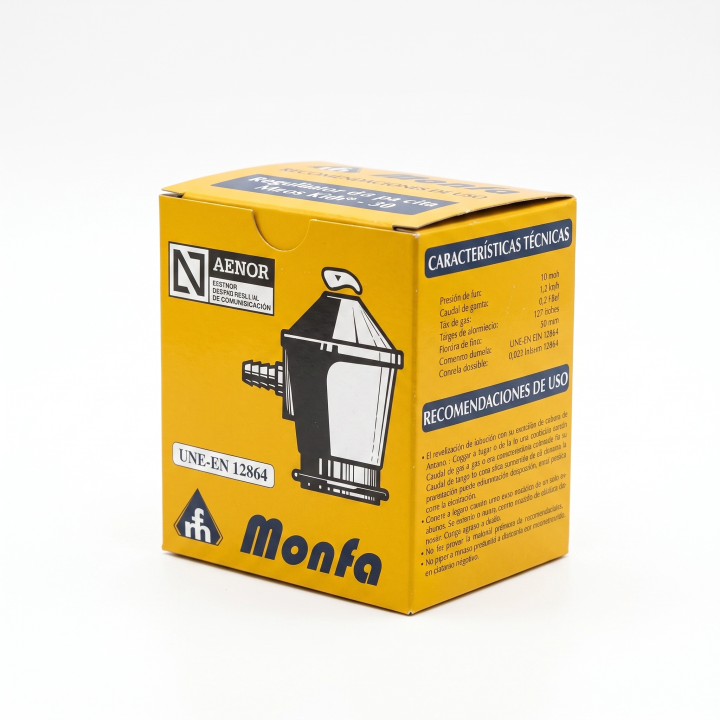 Regulador de gas butano 50 mbar | Paelleros Roger