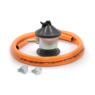 Pack Regulador de gas con seguridad y Goma butano 1,5m