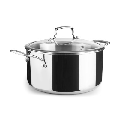 Cacerola Lacor Trichef 24 cm con tapa | 5 litros | Paelleros Roger