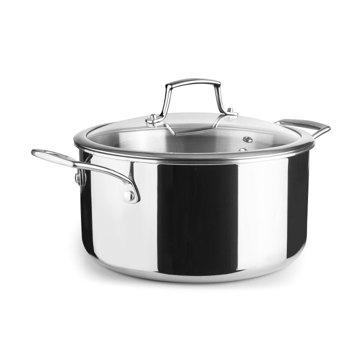 Cacerola Lacor Trichef 24 cm con tapa | 5 litros | Paelleros Roger