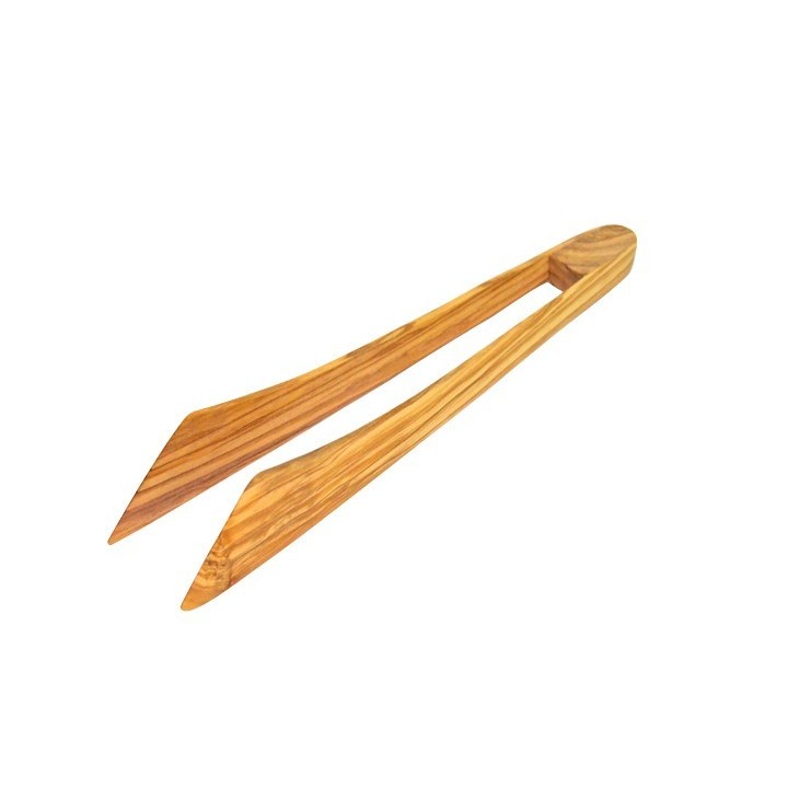 Pinza multiusos madera de olivo 29cm | Paelleros Roger