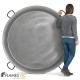 Paellera de acero pulido de 160 cm Flames VLC