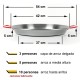 Paella de acero pulido de 42 cm El Cid