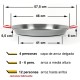 Paella de acero pulido de 46 cm El Cid