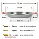 Paella de acero pulido de 50 cm El Cid