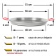 Paella de acero pulido de 55 cm El Cid