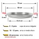 Paella de acero pulido de 60 cm El Cid