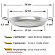 Paellera de acero pulido de 42 cm Vaello