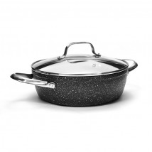 Cacerola Baja con tapa Mineral de Monix 28 cm