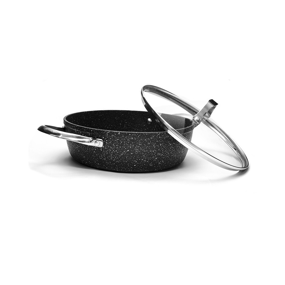 Cacerola Baja con tapa Mineral de Monix 28 cm