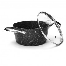 Cacerola Alta con tapa Mineral de Monix 20 cm